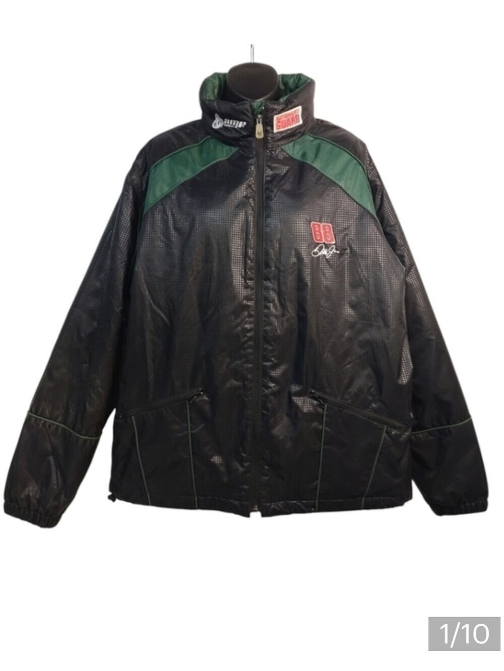 Chase Authentics NASCAR Driver Dale Jacket Men's Green Black Size L